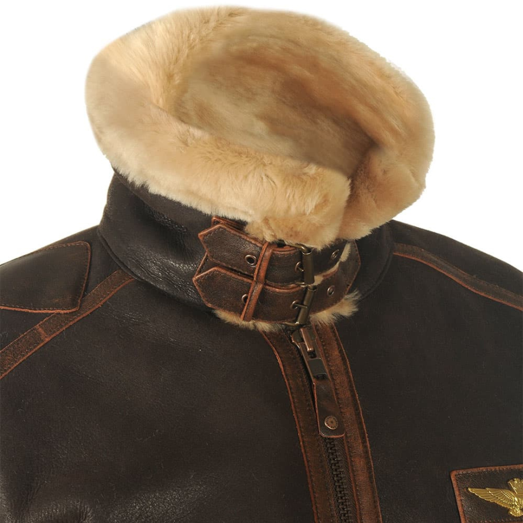 Harold™ | Kurtka Pilota z Dzianiny Shearling