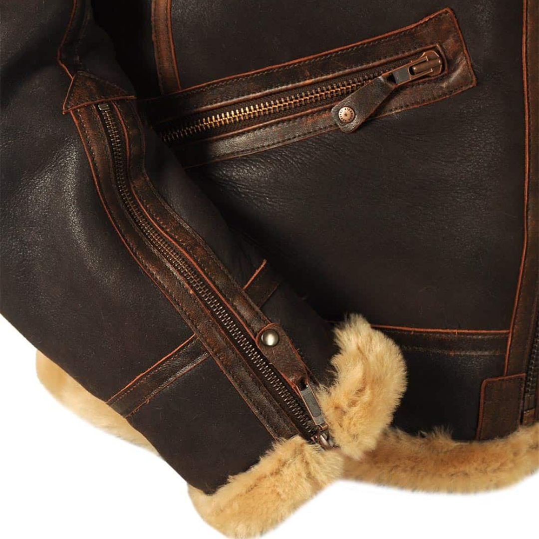 Harold™ | Kurtka Pilota z Dzianiny Shearling