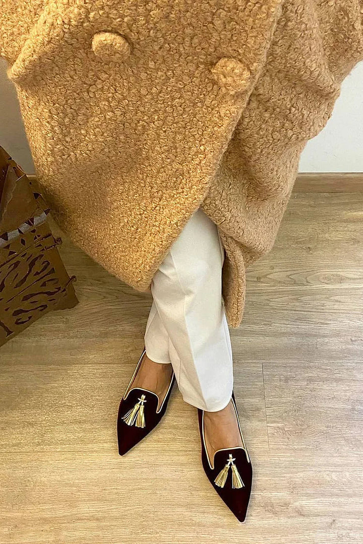 Paulina - Mokasyny z frędzlami w stylu boho