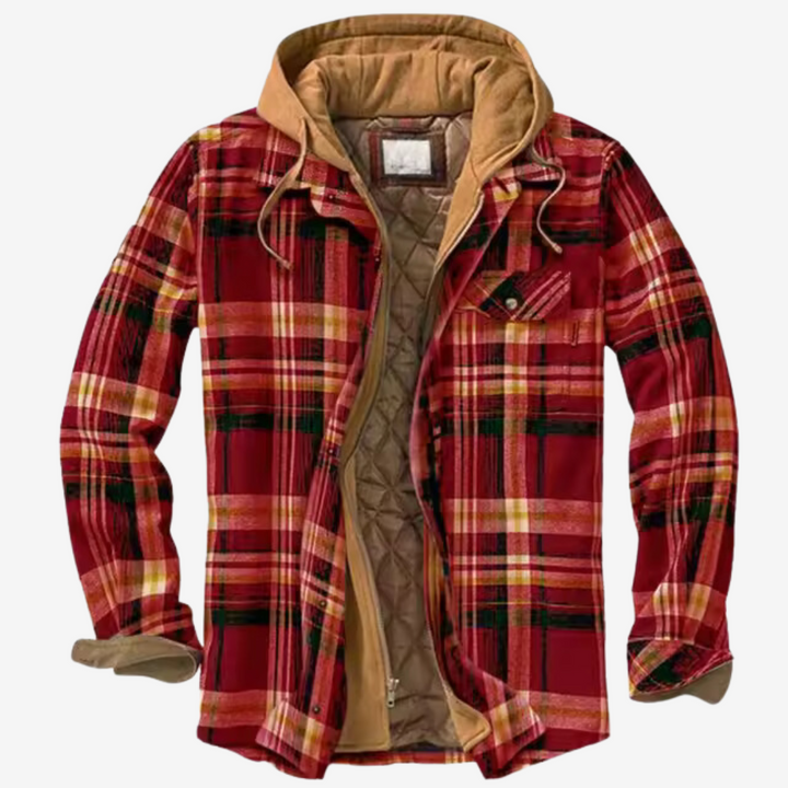 Henry™ | Ciepła Vintage Flanelowa Kurtka z Kapturem