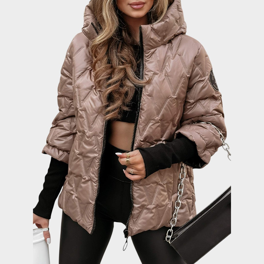 Christina™ | Kurtka z kapturem w stylu patchwork