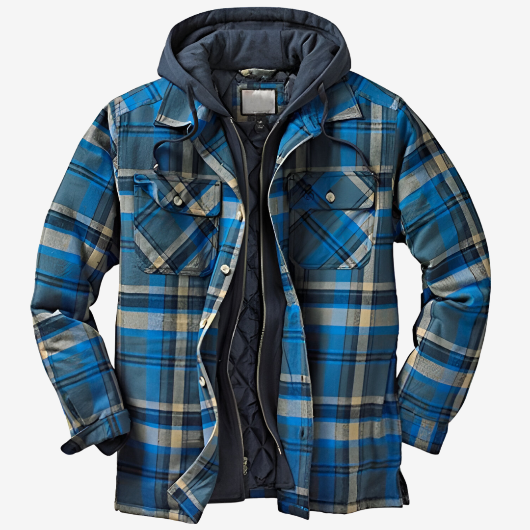 Henry™ | Ciepła Vintage Flanelowa Kurtka z Kapturem