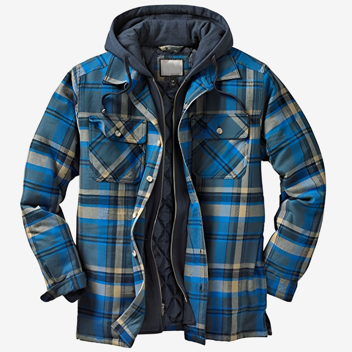 Henry™ | Ciepła Vintage Flanelowa Kurtka z Kapturem