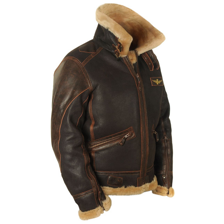 Harold™ | Kurtka Pilota z Dzianiny Shearling