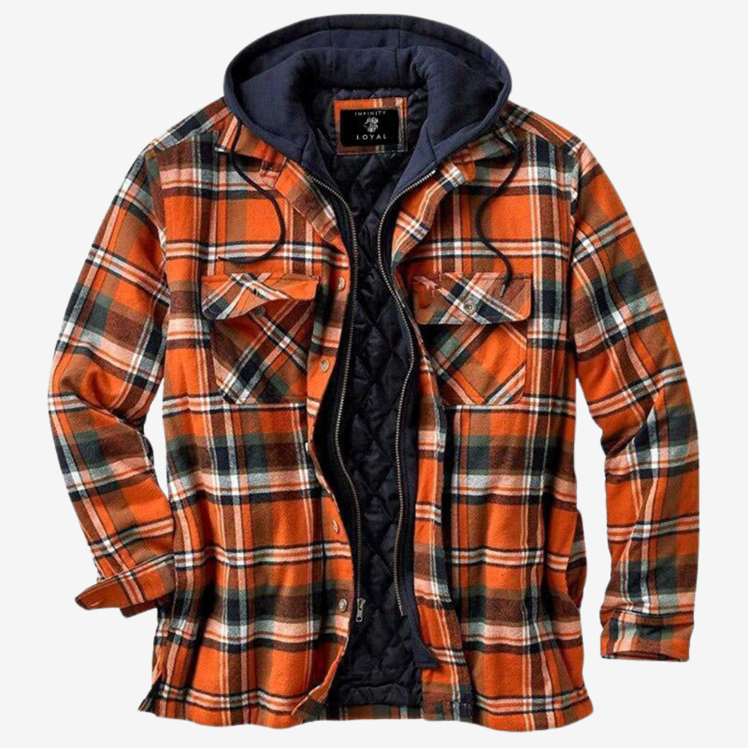 Henry™ | Ciepła Vintage Flanelowa Kurtka z Kapturem