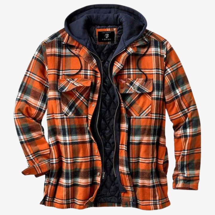 Henry™ | Ciepła Vintage Flanelowa Kurtka z Kapturem