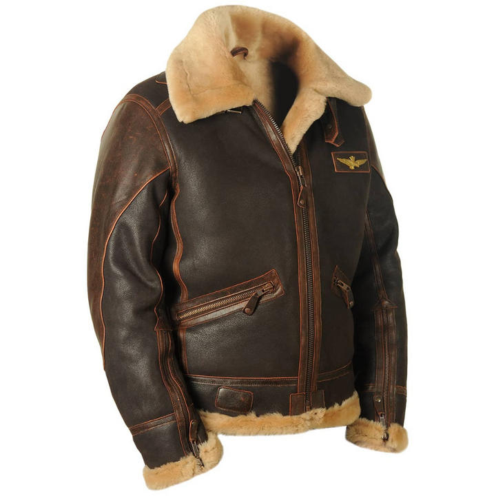 Harold™ | Kurtka Pilota z Dzianiny Shearling