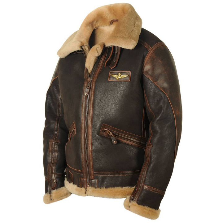 Harold™ | Kurtka Pilota z Dzianiny Shearling