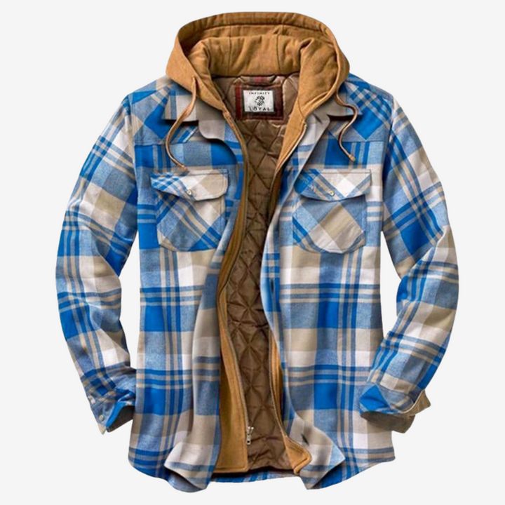 Henry™ | Ciepła Vintage Flanelowa Kurtka z Kapturem