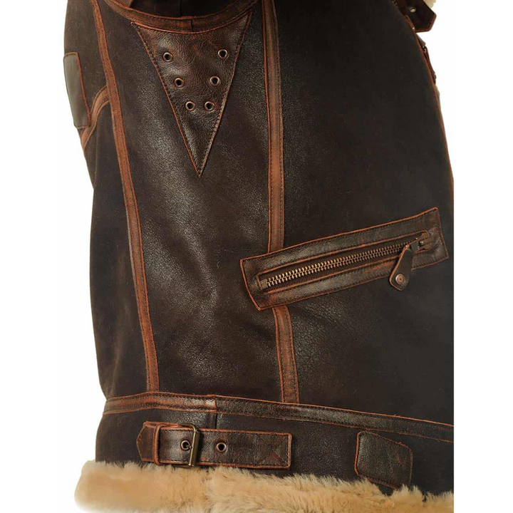 Harold™ | Kurtka Pilota z Dzianiny Shearling