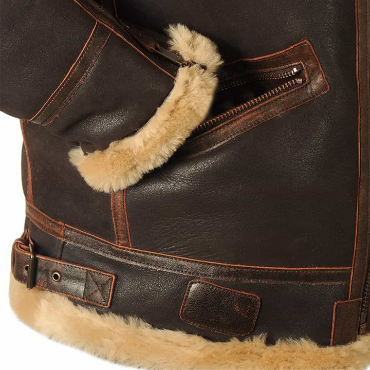 Harold™ | Kurtka Pilota z Dzianiny Shearling