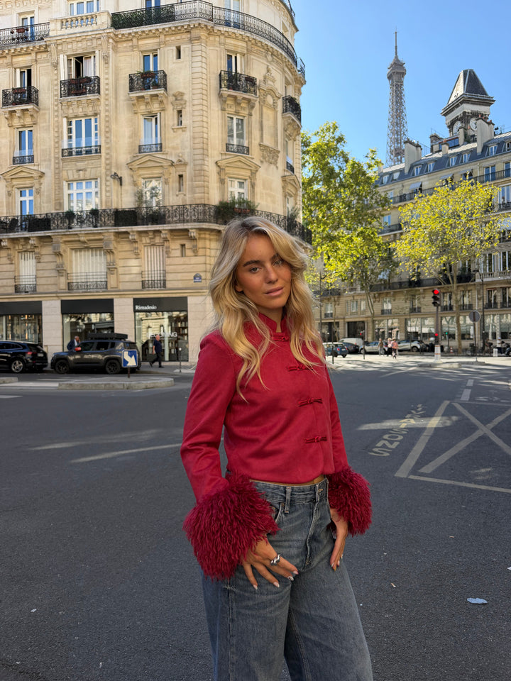 Amour | Czerwona Kurtka Strukturalna