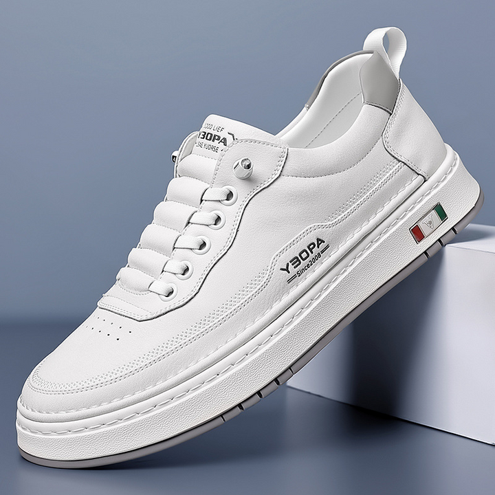 Lucetti | Skórzane Sneakersy z Włoskim Szlifem