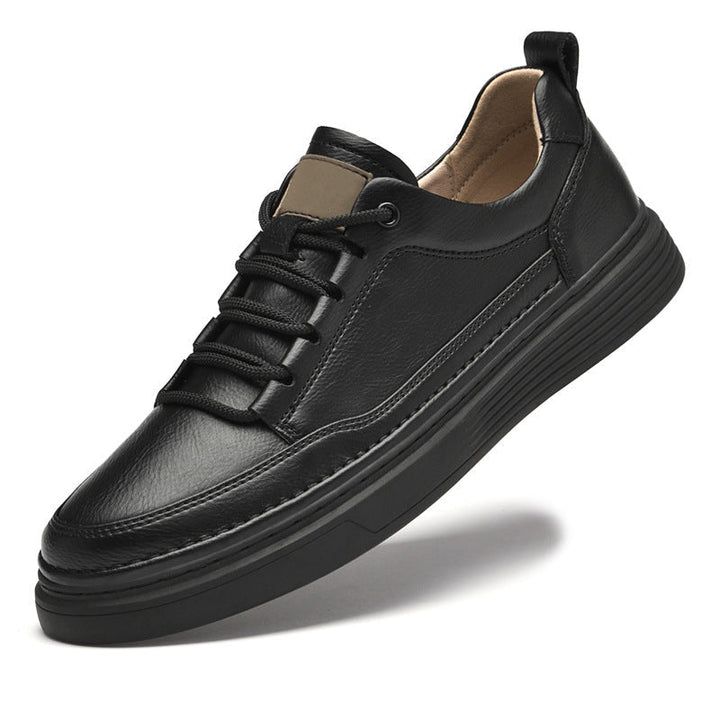Roma | Smukłe Skórzane Sneakersy