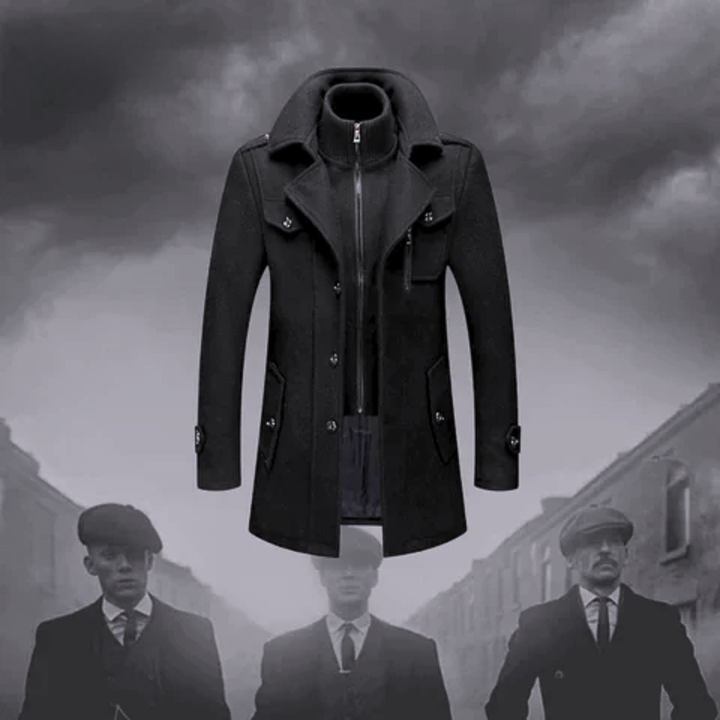 Konrad | Zimowy Płaszcz w Stylu Peaky Blinders
