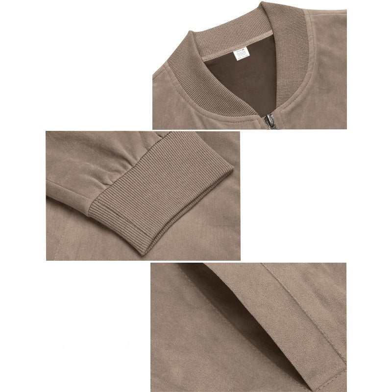 Richard™ | Kurtka Bomber w Stylu Vintage z Zamszu