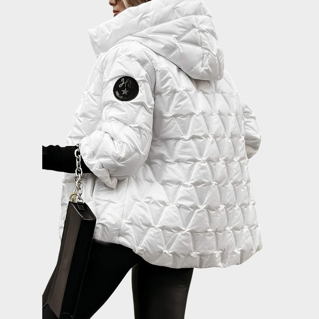 Christina™ | Kurtka z kapturem w stylu patchwork
